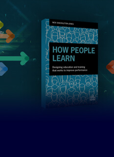 Banner for the blog ‘Nick says learning needs serious unlearning’ featuring a thoughtful depiction of a person reflecting on learning concepts, alongside visual elements symbolizing unlearning and challenging traditional L&D theories.