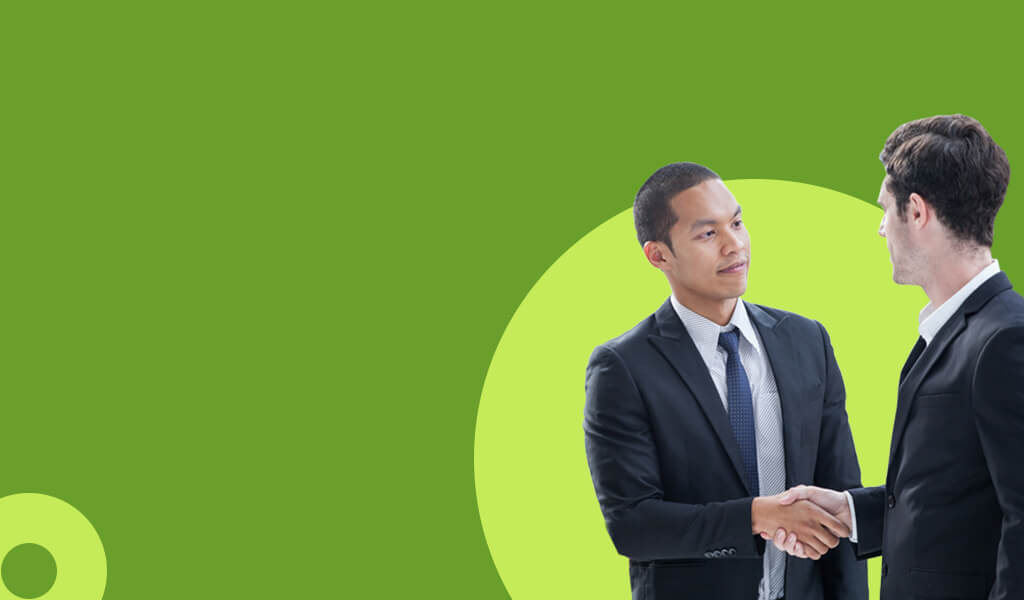 Banner for Sales Enablement Services by Upside Learning, featuring two professionals shaking hands, symbolizing collaboration and strategic partnership, with a focus on empowering sales teams through tailored learning solutions.