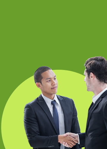 Banner for Sales Enablement Services by Upside Learning, featuring two professionals shaking hands, symbolizing collaboration and strategic partnership, with a focus on empowering sales teams through tailored learning solutions.