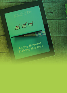 Illustrative banner for 'Going Beyond Ticking the Box,' showcasing a transformative approach to compliance training, emphasizing meaningful engagement and real-world impact.