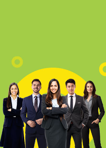 Banner image for staff augmentation services in eLearning, featuring a diverse group of standing professionals, symbolizing a ready team of experts available to support various eLearning projects. The image reflects flexibility, expertise, and seamless integration with client needs.